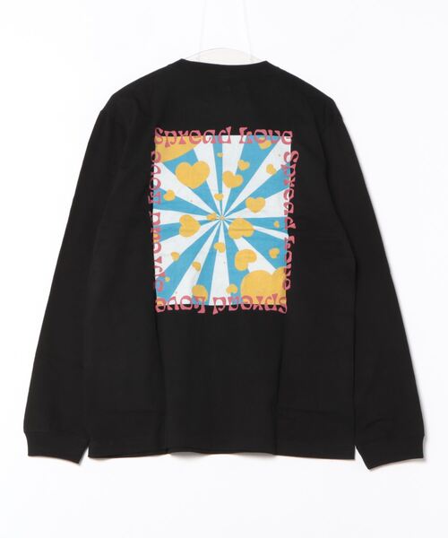B.I.D.(ビーアイディー)の「《Spread Love》オリジナルプリント L/S T(Tシャツ/カットソー・レディース・ブラック/ホワイト・LARGE/MEDIUM)」の3枚目の写真