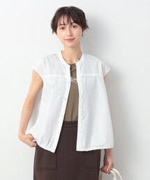 ◆【洗える】ドローコード付きブラウス