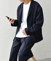 SHIPS any | SHIPS any: 〈洗濯機可能〉ストレッチ ナイロン リラックス ジャケット (セットアップ対応)◇(テーラードジャケット)