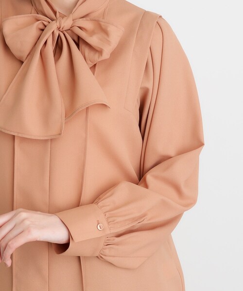 grove（グローブ）の「◆ウイングスリーブボウタイブラウス（シャツ/ブラウス・レディース・ブラック/キャメル/オフホワイト・03/02/01/04/05）」の20枚目の写真