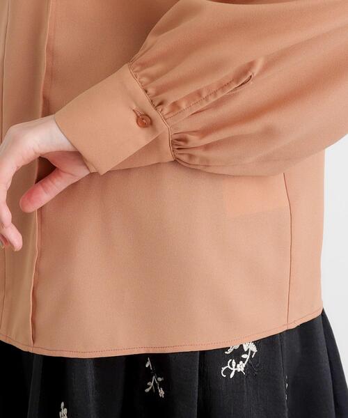 grove（グローブ）の「◆ウイングスリーブボウタイブラウス（シャツ/ブラウス・レディース・ブラック/キャメル/オフホワイト・03/02/01/04/05）」の21枚目の写真