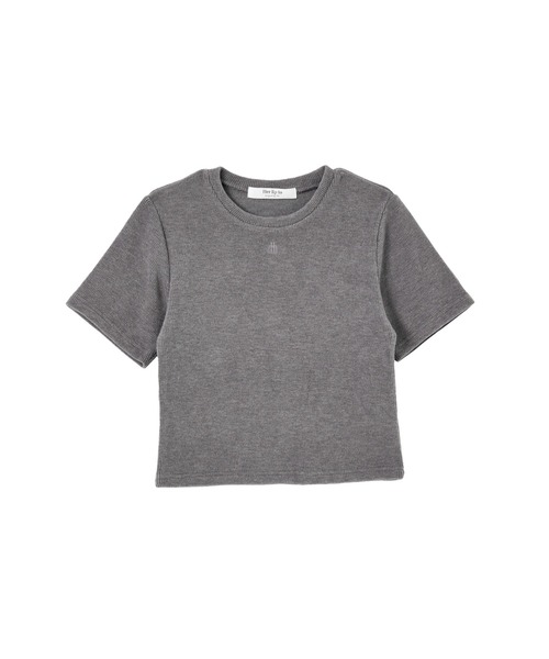 トップス herlipto Trois Logo Ribbed Tee Trois Logo Ribbed Tee（Tシャツ/カットソー）｜Her lip to