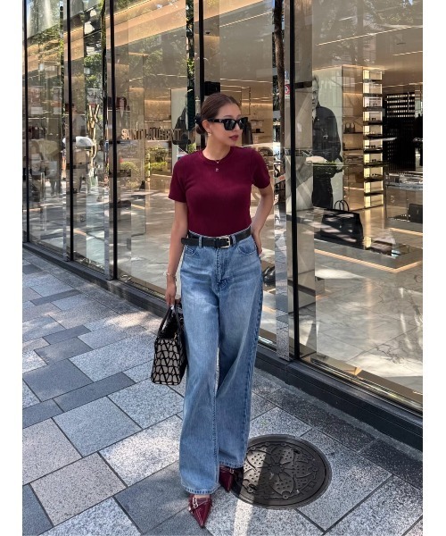 トップス herlipto Trois Logo Top Trois Logo Top（Tシャツ/カットソー）｜Her lip to（ハーリップ
