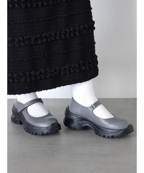 ehka sopo（エヘカソポ）の「ストラップスニーカー（スニーカー・レディース・ブラック/オフホワイト/グレー・M/L）」の3枚目の写真