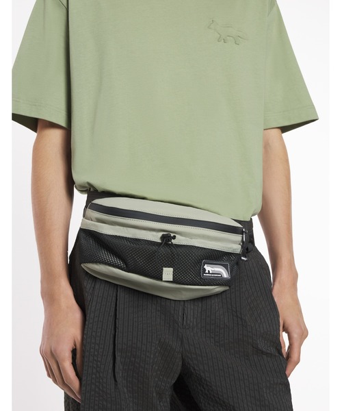 MAISON KITSUNE◆ベルトバッグ ウエストポーチ フォックス セール】FLASH FOX BUMBAG（ボディバッグ/ウエストポーチ