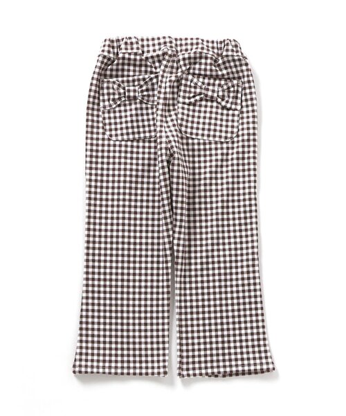 apres les cours（アプレレクール）の「バックリボンフレアカットパンツ（その他パンツ・キッズ・その他3/チェック/インディゴブルー・80/90/100/110/120/130/140）」の10枚目の写真