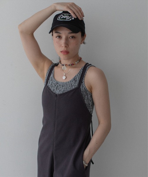 SUWDEE(スーディー)の「shirring tank top(タンクトップ・レディース・ホワイト/ブラック・FREE)」の13枚目の写真