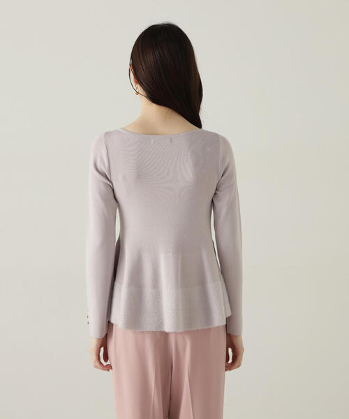 PROPORTION BODY DRESSING(プロポーションボディドレッシング)の「フェザーペプラムニット / 1214270923(ニット/セーター・レディース・ブラウン系その他/ブルー/グレー・FREE)」の6枚目の写真