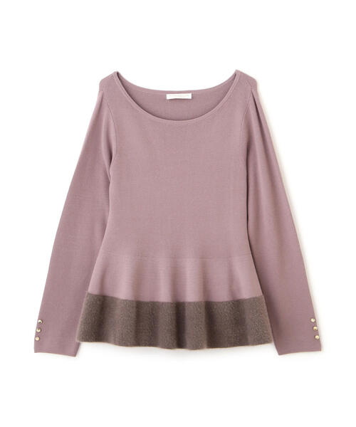 PROPORTION BODY DRESSING(プロポーションボディドレッシング)の「フェザーペプラムニット / 1214270923(ニット/セーター・レディース・ブラウン系その他/ブルー/グレー・FREE)」の11枚目の写真