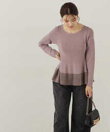 PROPORTION BODY DRESSING | フェザーペプラムニット / 1214270923(ニット/セーター)