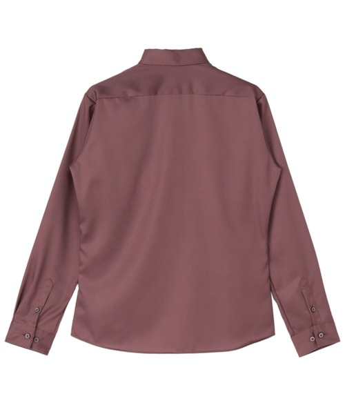 TOKYO SHIRTS（トウキョウシャツ）の「超形態安定ノーアイロン レギュラー 長袖ビジネスワイシャツ（ビジネスシャツ・レディース・ボルドー・LL/M/XL/L/S）」の2枚目の写真