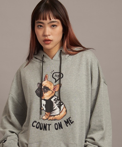 JACKROSE（ジャックローズ）の「JE-DOG&CAT.Nikukyu-プルオーバーパーカー（パーカー・メンズ・その他3/その他2/その他1/その他4・L/M）」の3枚目の写真
