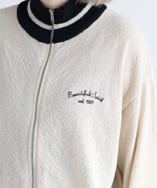 cepo（セポ）の「ブークレニットトラックジャケット（ニット/セーター・レディース・オフホワイト/ブラック・M）」の14枚目の写真