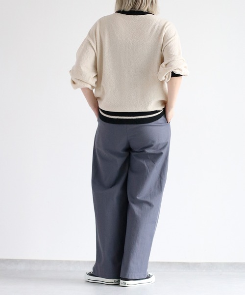 cepo（セポ）の「ブークレニットトラックジャケット（ニット/セーター・レディース・オフホワイト/ブラック・M）」の11枚目の写真