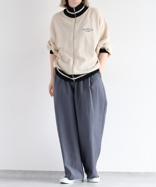 cepo（セポ）の「ブークレニットトラックジャケット（ニット/セーター・レディース・オフホワイト/ブラック・M）」の12枚目の写真