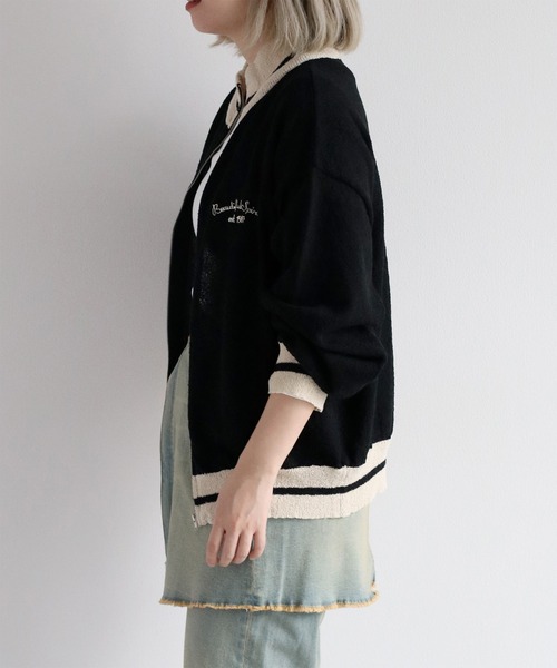 cepo（セポ）の「ブークレニットトラックジャケット（ニット/セーター・レディース・オフホワイト/ブラック・M）」の17枚目の写真