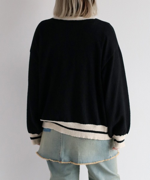 cepo（セポ）の「ブークレニットトラックジャケット（ニット/セーター・レディース・オフホワイト/ブラック・M）」の18枚目の写真