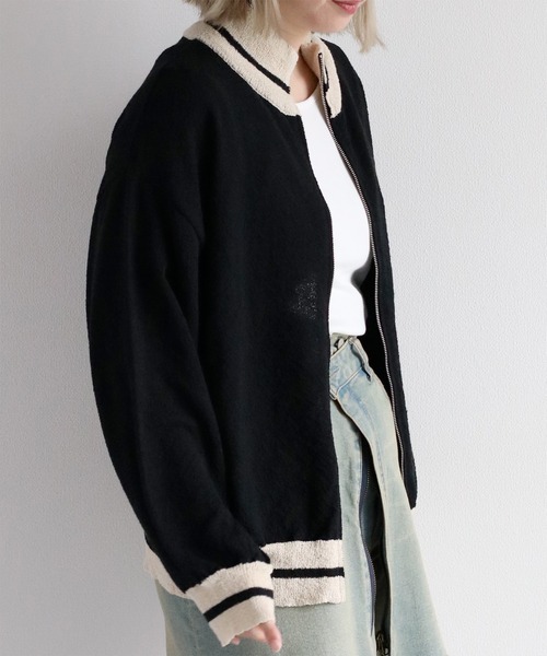 cepo（セポ）の「ブークレニットトラックジャケット（ニット/セーター・レディース・オフホワイト/ブラック・M）」の19枚目の写真