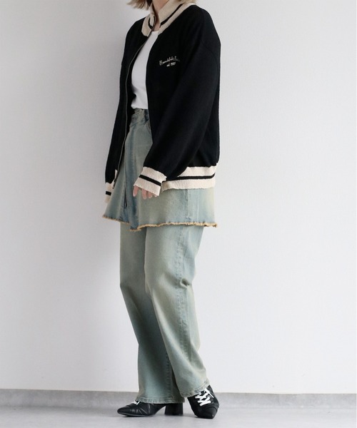 cepo（セポ）の「ブークレニットトラックジャケット（ニット/セーター・レディース・オフホワイト/ブラック・M）」の21枚目の写真