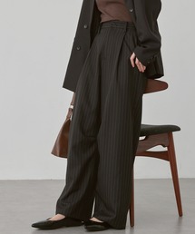 MONO-MART（モノマート）の「速乾×洗える|カーブタック ワイドスラックス(パウダーツイル)（スラックス）」