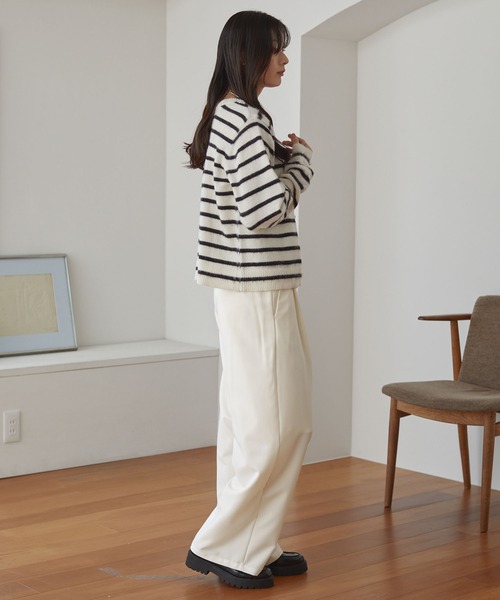 セール】ワイドカーブタックスラックスパンツ（スラックス