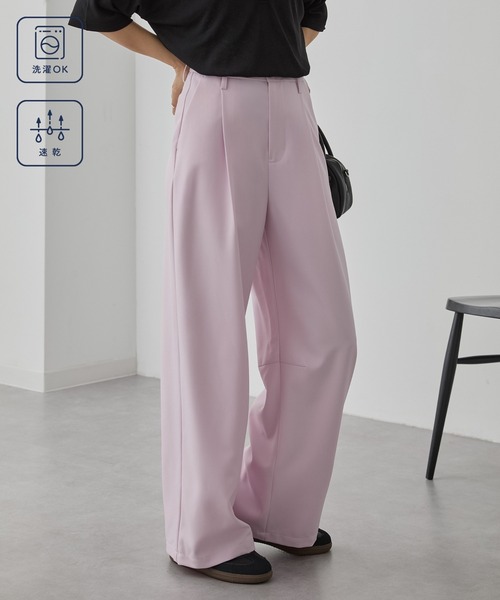 レディースのパンツ（ピンク/桃色系・ストライプ柄）ファッション通販