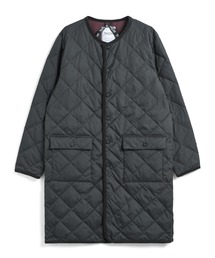 【TAION(タイオン)】〈ユニセックス〉シティ パイピングクルーネック ロングダウンコート