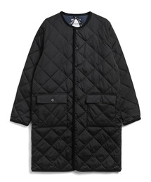 【TAION(タイオン)】〈ユニセックス〉シティ パイピングクルーネック ロングダウンコート