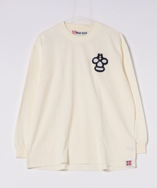HEAD ROCK(ヘッドロック)の「HEADROCK/ヘッドロック 長袖オーバーサイズTシャツ(大人)(Tシャツ/カットソー・レディース・オフホワイト/杢グレー/スミクロ・160cm/170cm/180cm)」の2枚目の写真