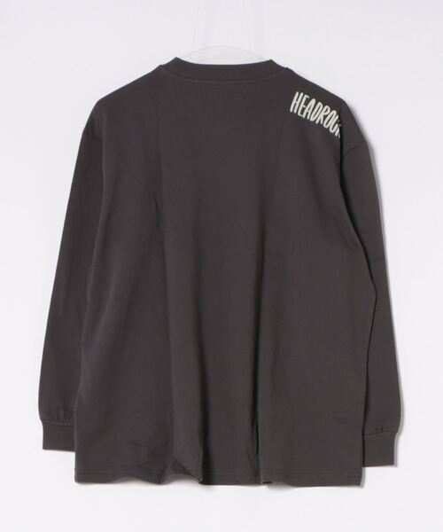 HEAD ROCK(ヘッドロック)の「HEADROCK/ヘッドロック 長袖オーバーサイズTシャツ(大人)(Tシャツ/カットソー・レディース・オフホワイト/杢グレー/スミクロ・160cm/170cm/180cm)」の4枚目の写真