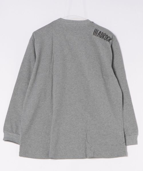 HEAD ROCK(ヘッドロック)の「HEADROCK/ヘッドロック 長袖オーバーサイズTシャツ(大人)(Tシャツ/カットソー・レディース・オフホワイト/杢グレー/スミクロ・160cm/170cm/180cm)」の5枚目の写真