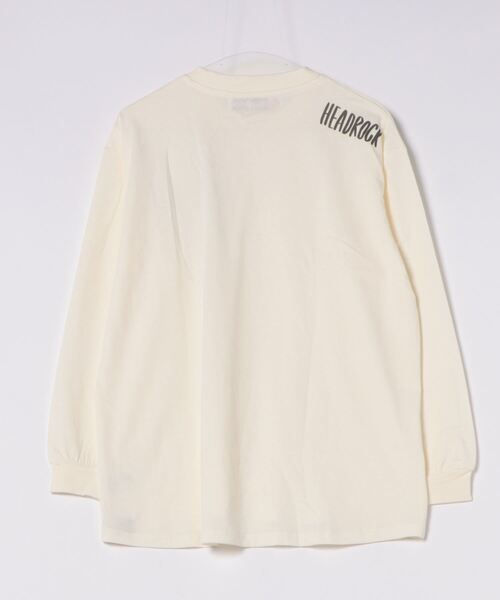 HEAD ROCK(ヘッドロック)の「HEADROCK/ヘッドロック 長袖オーバーサイズTシャツ(大人)(Tシャツ/カットソー・レディース・オフホワイト/杢グレー/スミクロ・160cm/170cm/180cm)」の6枚目の写真
