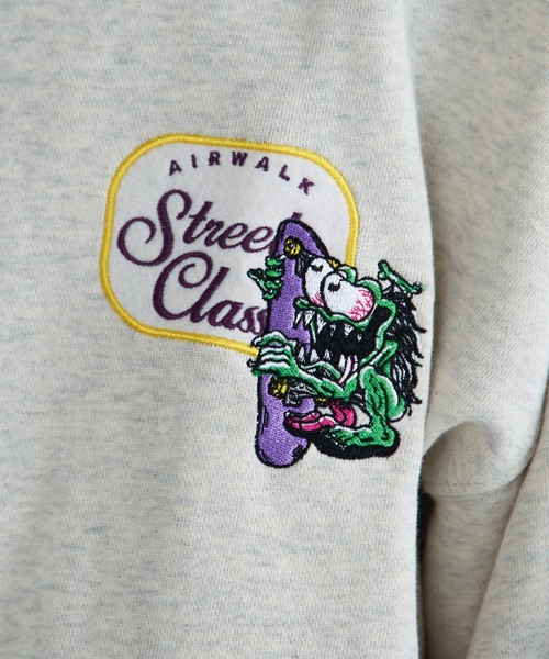AIRWALK(エアウォーク)の「【AIRWALK】90's グラフィック刺繍 オーバーサイズ ヘビーウェイトクルーネックスゥェットトレーナー(スウェット・メンズ・ダークパープル/ブラック/ダークインディゴブルー/アッシュグレー・2XL/XL/L/M/S)」の14枚目の写真