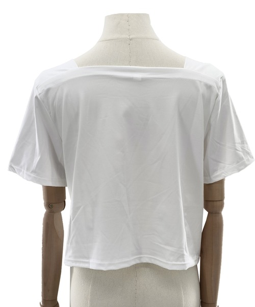 Amulet(アミュレット)の「スクエアネックTシャツ(Tシャツ/カットソー・レディース・ホワイト/ブラック・XL/L/M)」の18枚目の写真