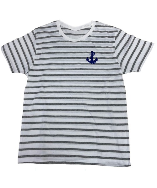 INTERPLAY(インタープレイ)の「【INTERPLAY x AYUMI】Anchor Border SS Tee(Tシャツ/カットソー・レディース・ネイビー/グレー・FREE)」の3枚目の写真
