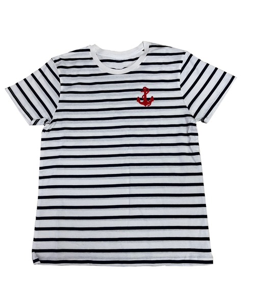 INTERPLAY(インタープレイ)の「【INTERPLAY x AYUMI】Anchor Border SS Tee(Tシャツ/カットソー・レディース・ネイビー/グレー・FREE)」の5枚目の写真