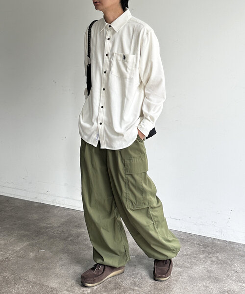 U.S. POLO ASSN.(ユーエスポロアッスン)の「ネルシャツ(シャツ/ブラウス・メンズ・アイボリー/マスタード/ネイビー・MEDIUM/LARGE)」の4枚目の写真