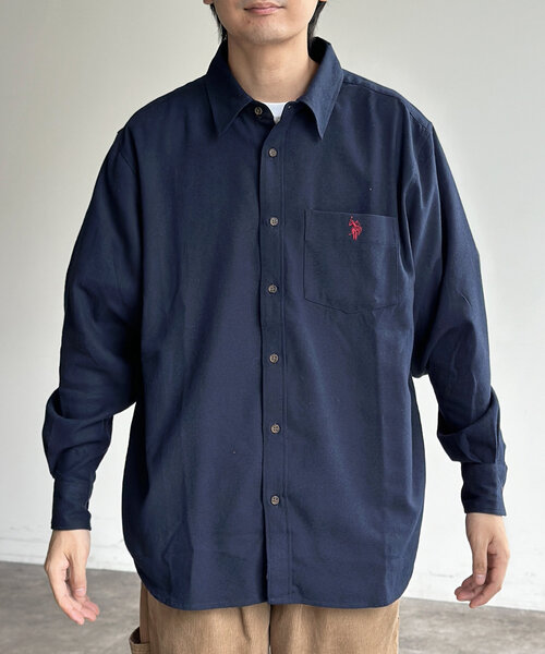 U.S. POLO ASSN.(ユーエスポロアッスン)の「ネルシャツ(シャツ/ブラウス・メンズ・アイボリー/マスタード/ネイビー・MEDIUM/LARGE)」の14枚目の写真