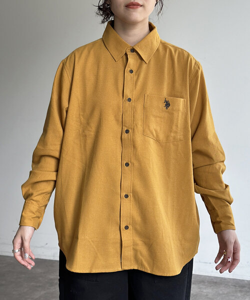 U.S. POLO ASSN.(ユーエスポロアッスン)の「ネルシャツ(シャツ/ブラウス・メンズ・アイボリー/マスタード/ネイビー・MEDIUM/LARGE)」の22枚目の写真