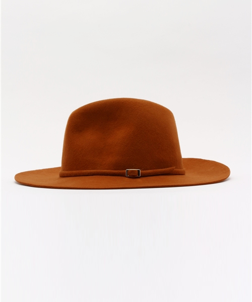 Omekashi(オメカシ)の「【Omekashi】ベルト付フェルトハット(ハット・レディース・オレンジ/ブラック/キャメル/ライトグレー・フリ-)」の11枚目の写真