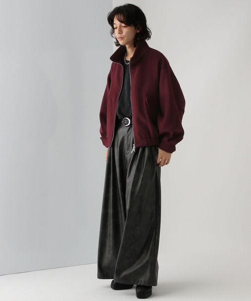 HARE（ハレ）の「ウールスタンドブルゾン(HARE)（ブルゾン・メンズ・ブラック/レッド/グレー/パープル・SMALL/MEDIUM）」の16枚目の写真