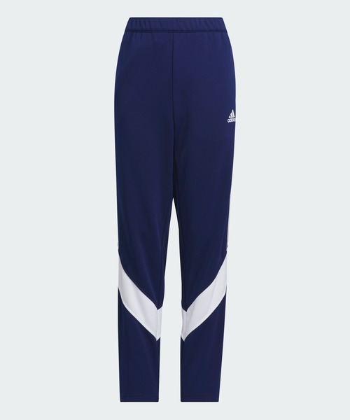 adidas(アディダス)の「キッズ マストハブ レギュラーフィット カラーブロック ダブルニット 9/10丈トラックパンツ / ジャージ / アディダス adidas(その他パンツ・キッズ・ブラック/ブルー・130/140/150/160/120/110)」の2枚目の写真
