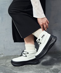 moz（モズ）の「moz(モズ)裏ボアドロストパフィスノーブーツ（ブーツ）」