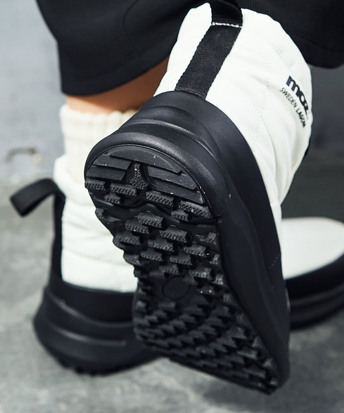 moz（モズ）の「moz(モズ)裏ボアドロストパフィスノーブーツ（ブーツ・レディース・ベージュ/ブラック/カーキ/ライラック/オフホワイト/ブルー・23.5cm/24.0cm/24.5cm/25.0cm/23.0cm）」の22枚目の写真