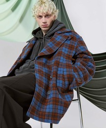MAISON SPECIAL（メゾンスペシャル）の「《UNISEX》【Italian Dead Stock Fabric】Prime-Over Pea Coat/プライムオーバーピーコート【MAISON SPECIAL/メゾンスペシャル】（ピーコート・メンズ・ブラウン系）」