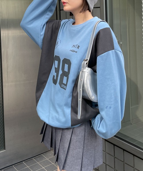 WEGO（ウィゴー）の「WEGO/ナンバリングゲームプルオーバー（スウェット・レディース・ブラック/ブルー/杢グレー・FREE）」の17枚目の写真