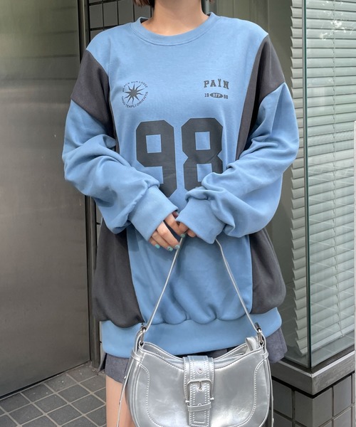 WEGO（ウィゴー）の「WEGO/ナンバリングゲームプルオーバー（スウェット・レディース・ブラック/ブルー/杢グレー・FREE）」の18枚目の写真