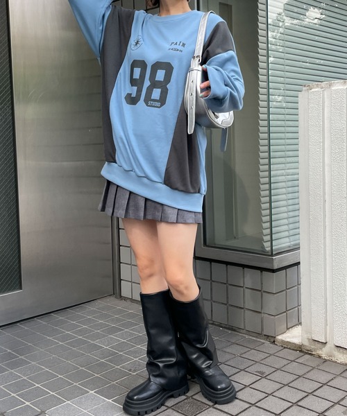 WEGO（ウィゴー）の「WEGO/ナンバリングゲームプルオーバー（スウェット・レディース・ブラック/ブルー/杢グレー・FREE）」の19枚目の写真