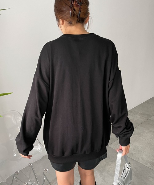 WEGO（ウィゴー）の「WEGO/ナンバリングゲームプルオーバー（スウェット・レディース・ブラック/ブルー/杢グレー・FREE）」の9枚目の写真