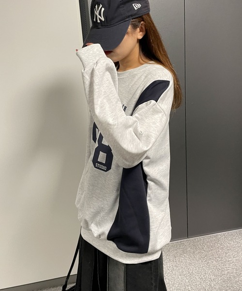 WEGO（ウィゴー）の「WEGO/ナンバリングゲームプルオーバー（スウェット・レディース・ブラック/ブルー/杢グレー・FREE）」の13枚目の写真